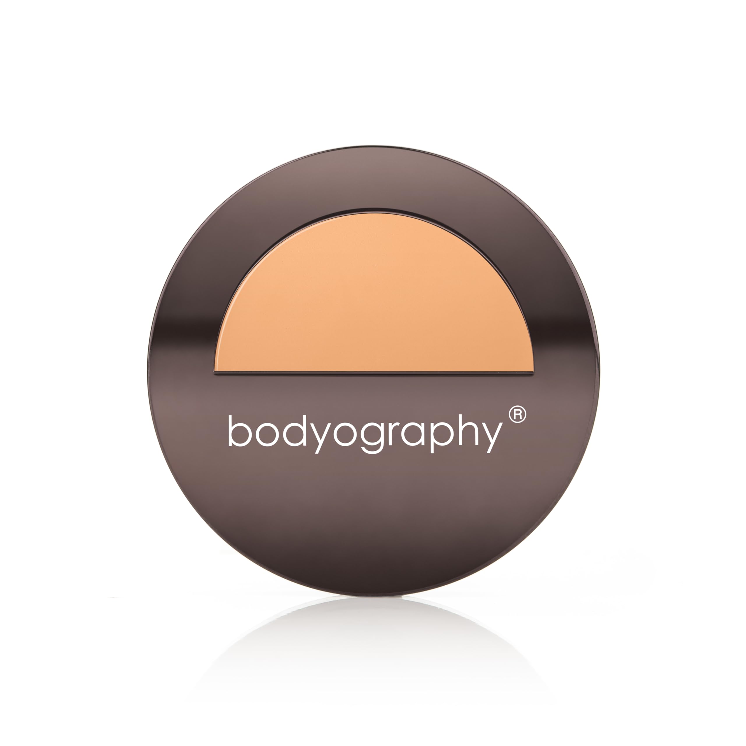 Bodyography Silk Cream Foundation Medium bottle close-up reveals premium texture and luminous finish.