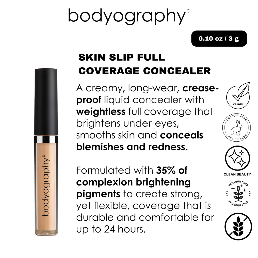 Bodyography Skin Slip concealer masking dark circles and blemishes