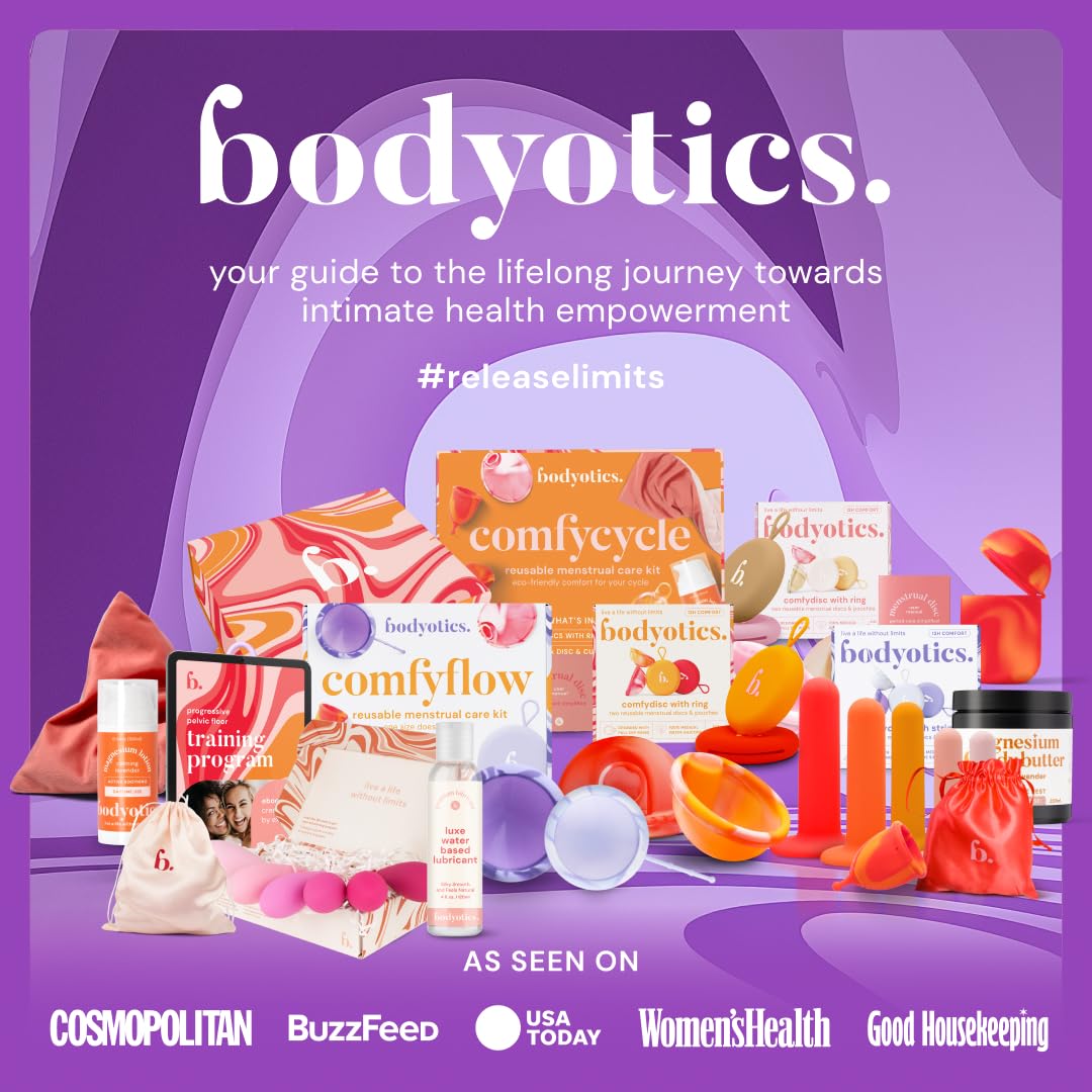 Bodyotics packaging display emphasizing premium self-care ingredients.