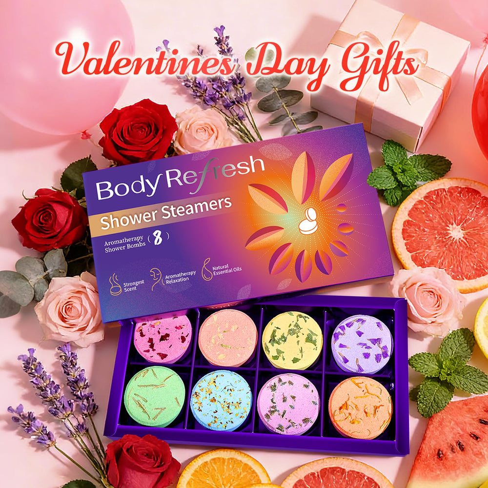 BodyRefresh citrus shower steamer for bright, energizing mornings.