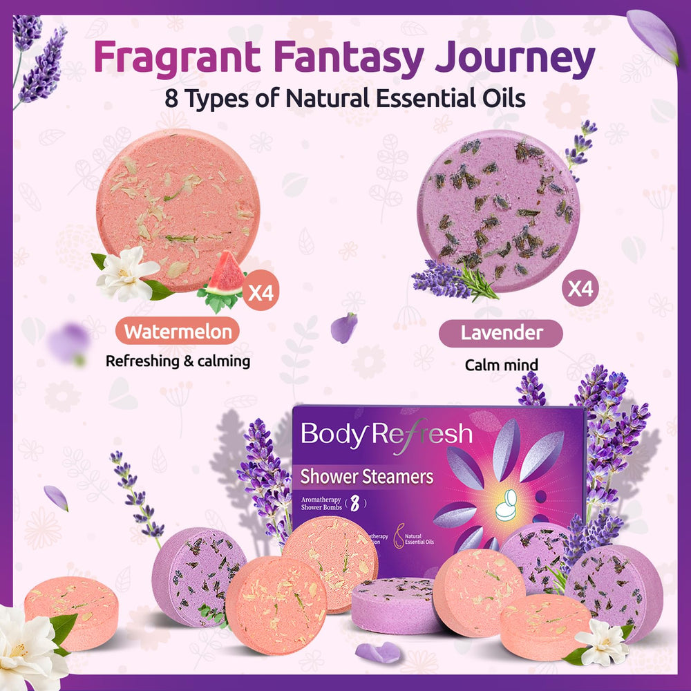 BodyRefresh lavender packaging highlights luxurious gift-ready presentation.