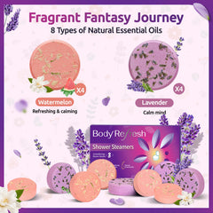 BodyRefresh lavender packaging highlights luxurious gift-ready presentation.