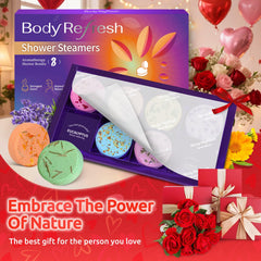 BodyRefresh mint eucalyptus steamer for refreshing wake-up showers.