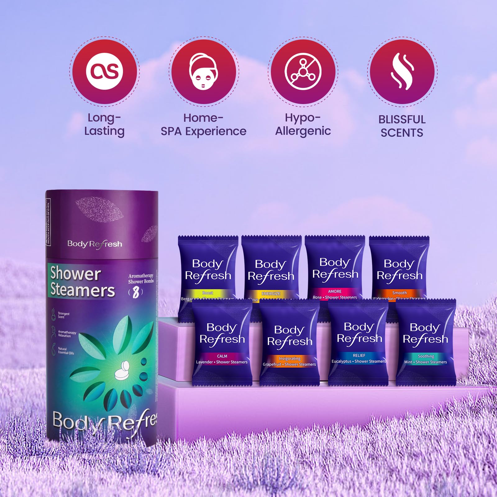 Closeup of BodyRefresh essential oils quality for a refreshing routine