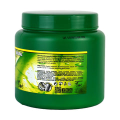 Boe Crece Pelo label close-up highlighting colorant-free nourishment for all hair types.