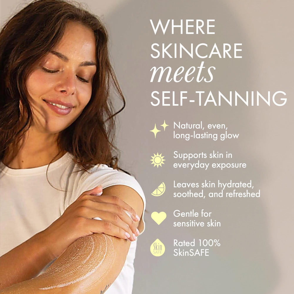 Boë No.5 natural tan without orange undertones.