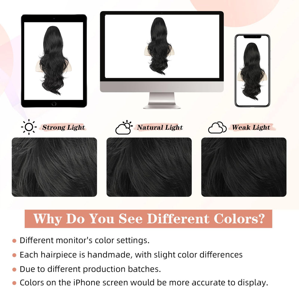 BOGSEA Easy attachment with drawstring for secure ponytail changes