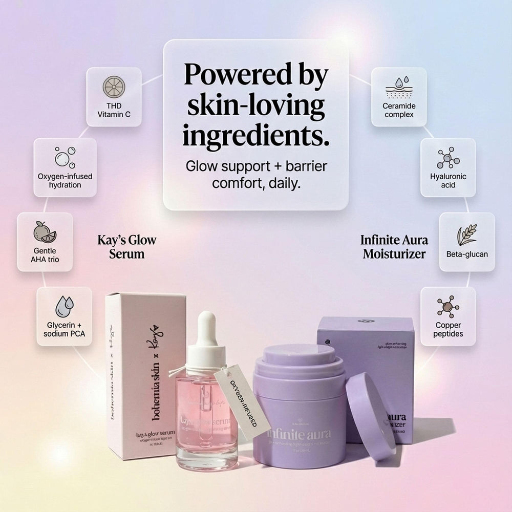 Infinite Aura Moisturizer application showing barrier support
