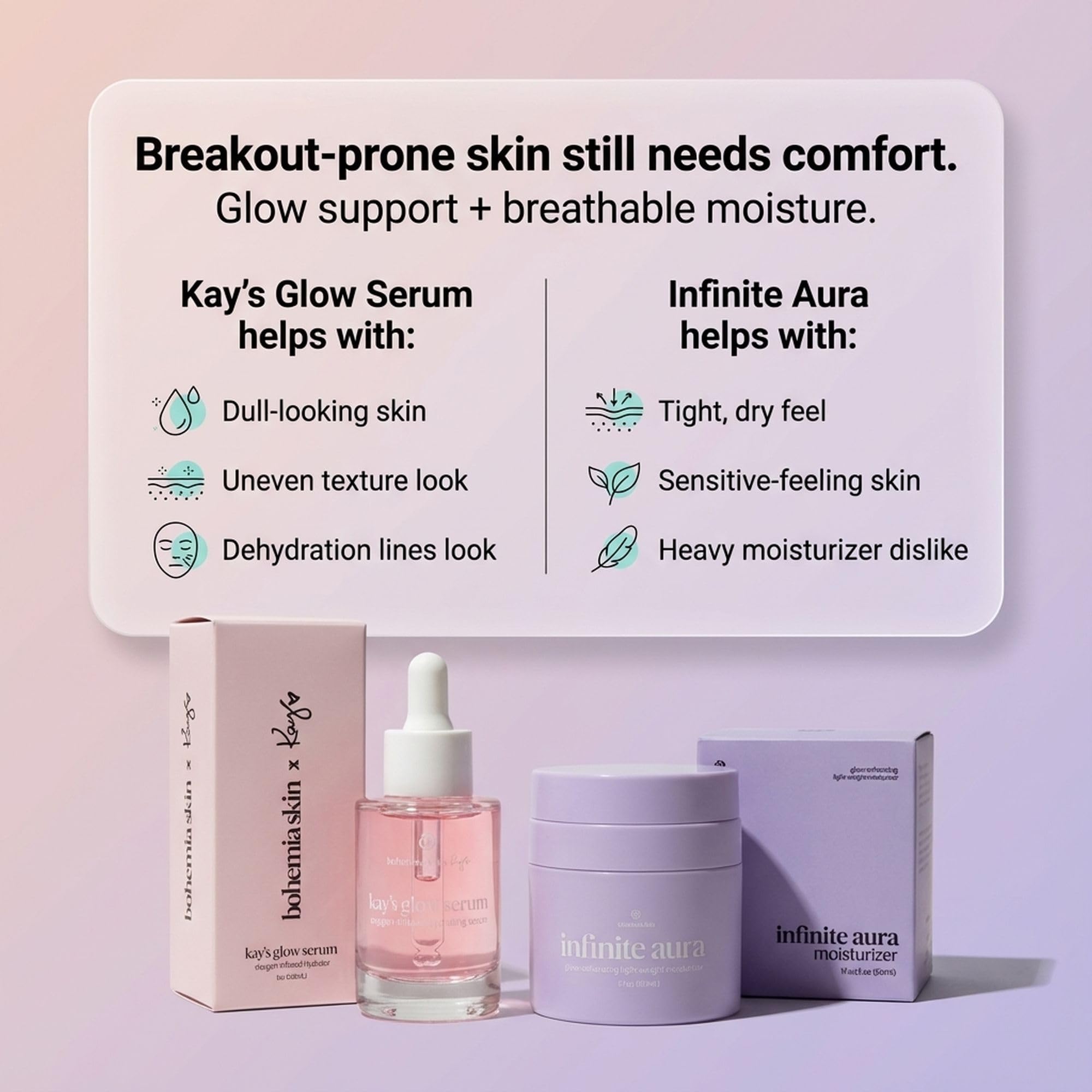 Bohemia Skin Kay’s Glow Serum dropper closeup ready to hydrate skin