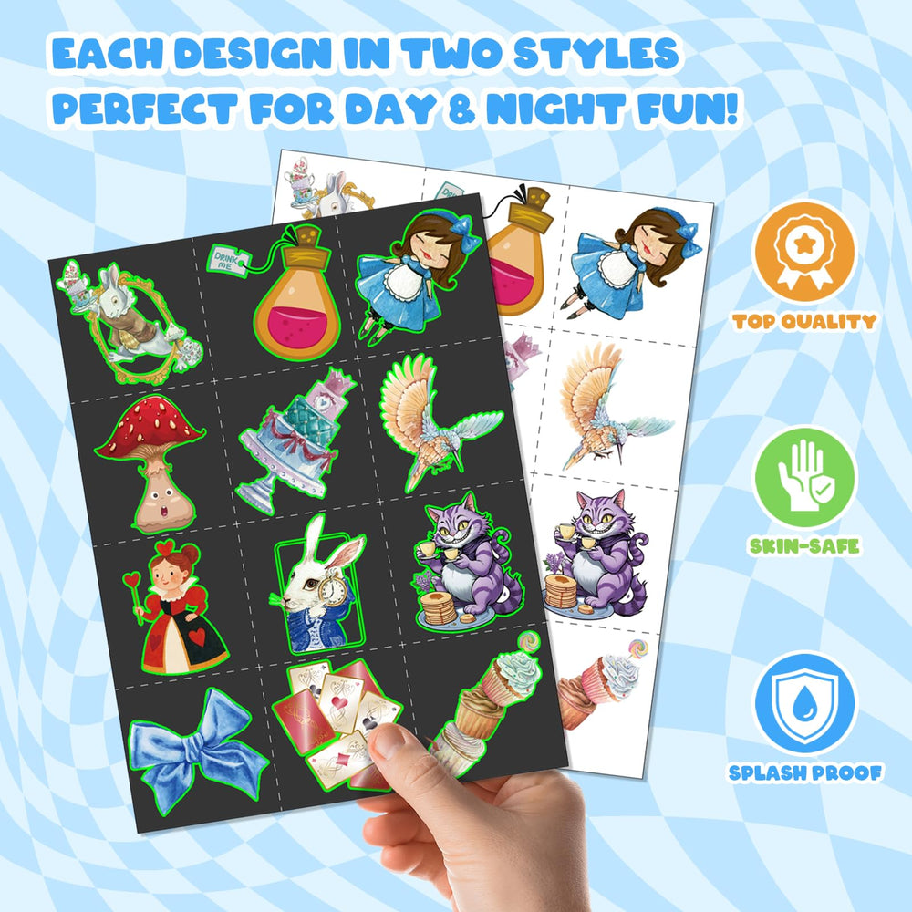 BOIKOKY tattoo sheets variety offers creative mix-and-match designs for themed outfits.