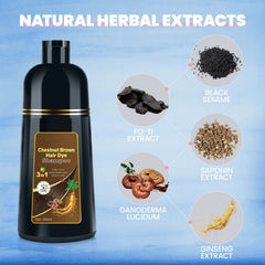 BOJICA chestnut brown color shampoo bottle ready for use