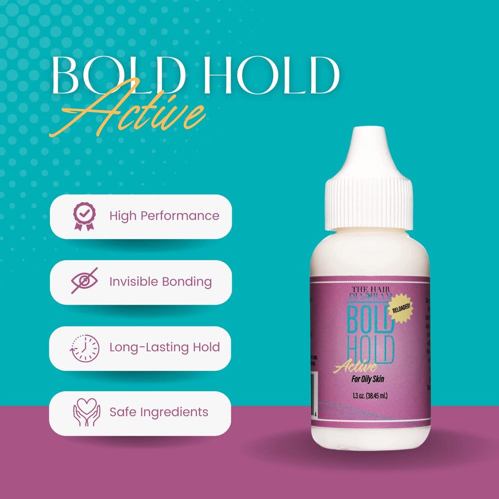 Bold Hold Active Reloaded dries clear after application for an invisible bond.
