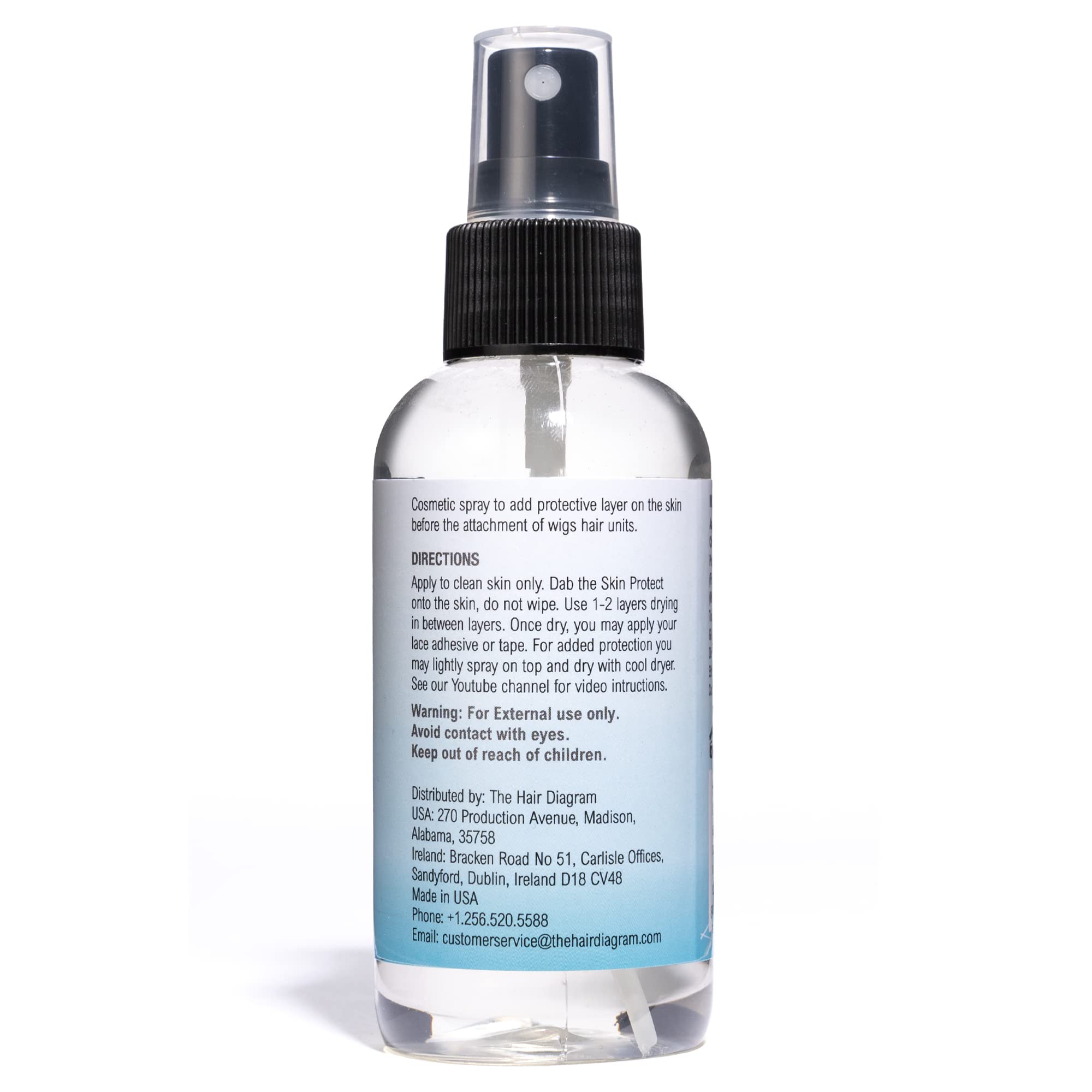 Applying Bold Hold Protect to the scalp shows even coverage and drying