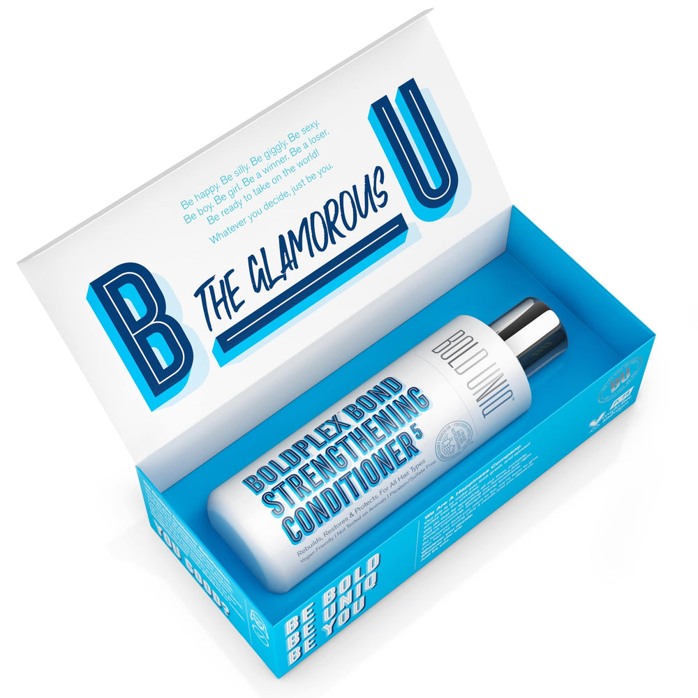 Bold Uniq BoldPlex 5 vegan cruelty free symbol on packaging.