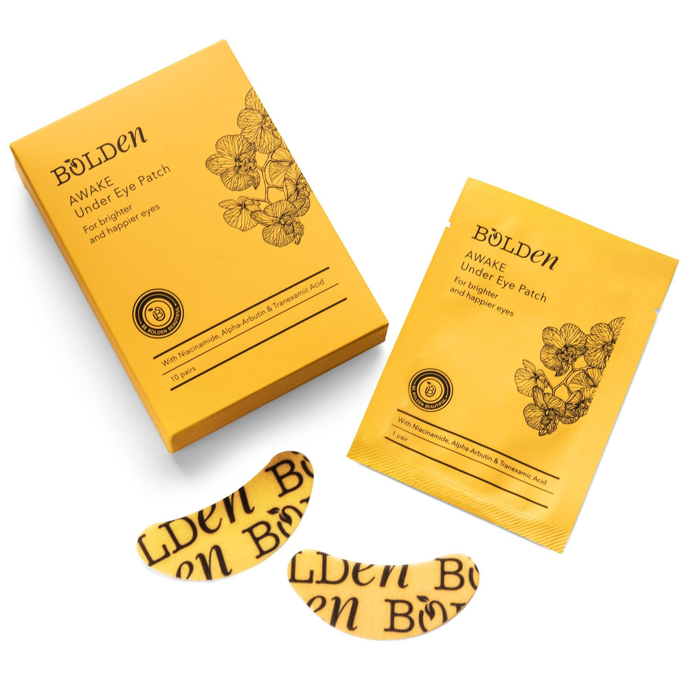 Opened Bolden Awake patch pack illustrating easy daily use and value.