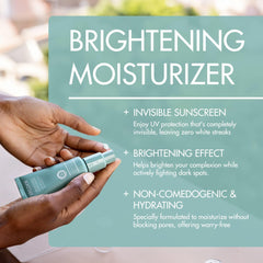 Bolden Brightening Face Moisturizer on clean skin delivering hydration and protection