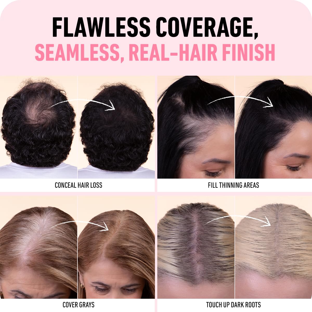 Darker blondes shade from Boldify Hairline Powder for seamless concealment