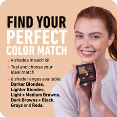 Boldify Hairline Powder packaging displays four shade options for quick selection