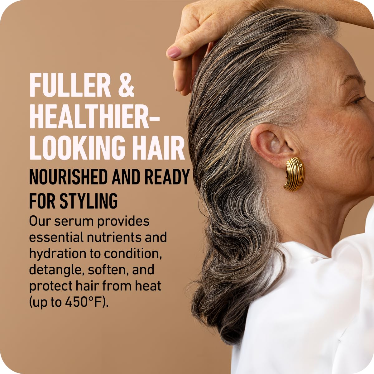 Boldify heat-protectant-450f image highlights protective shield against high-heat styling.