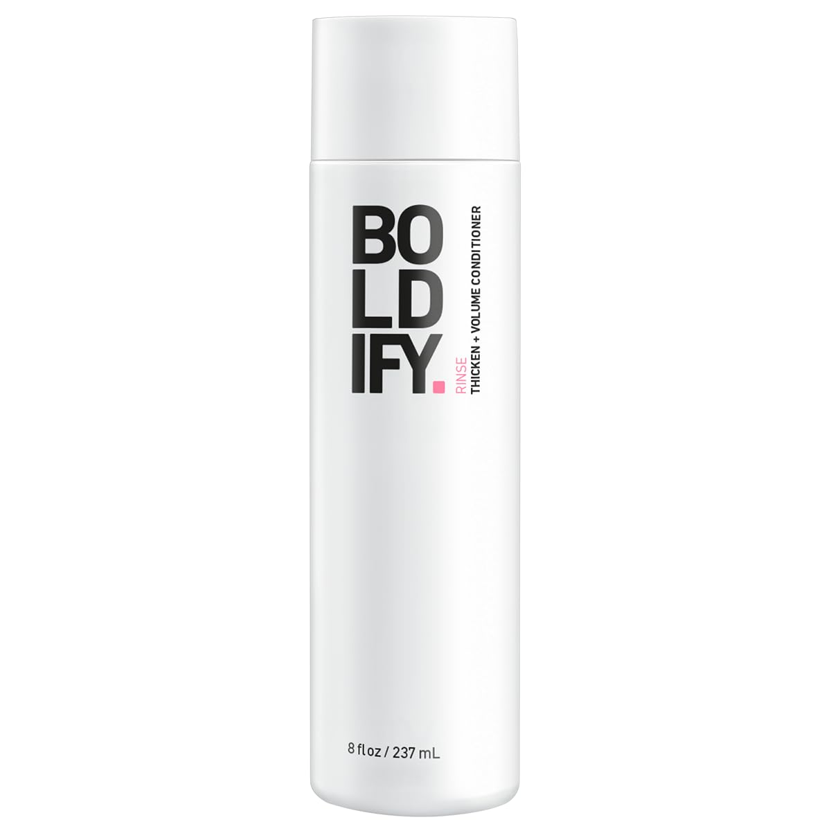 Boldify Thicken Volume Conditioner bottle shows biotin formula for fuller hair.