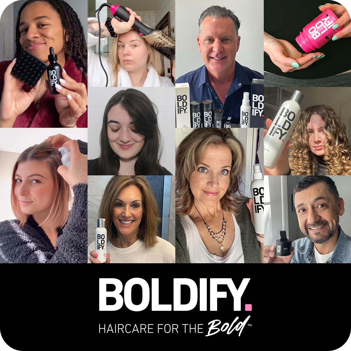 Boldify Thicken Volume Conditioner packaging highlights vegan, non-toxic care.