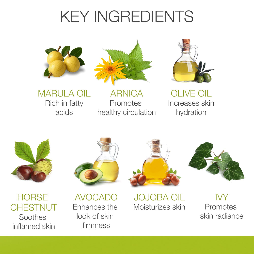Bon Vital Complete Massage Creme oil blend—nourishing marula, olive, avocado, jojoba for hydrated skin.