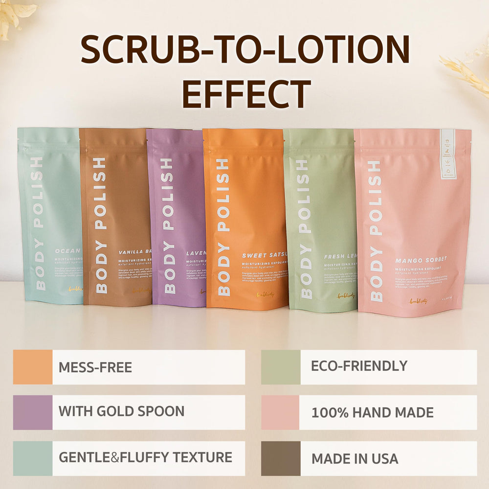 Bonblissity Lavender Body Polish rich hydrating oils for softness