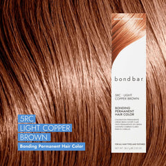 Bondbar 5RC light copper brown color swatches showing warm shade range