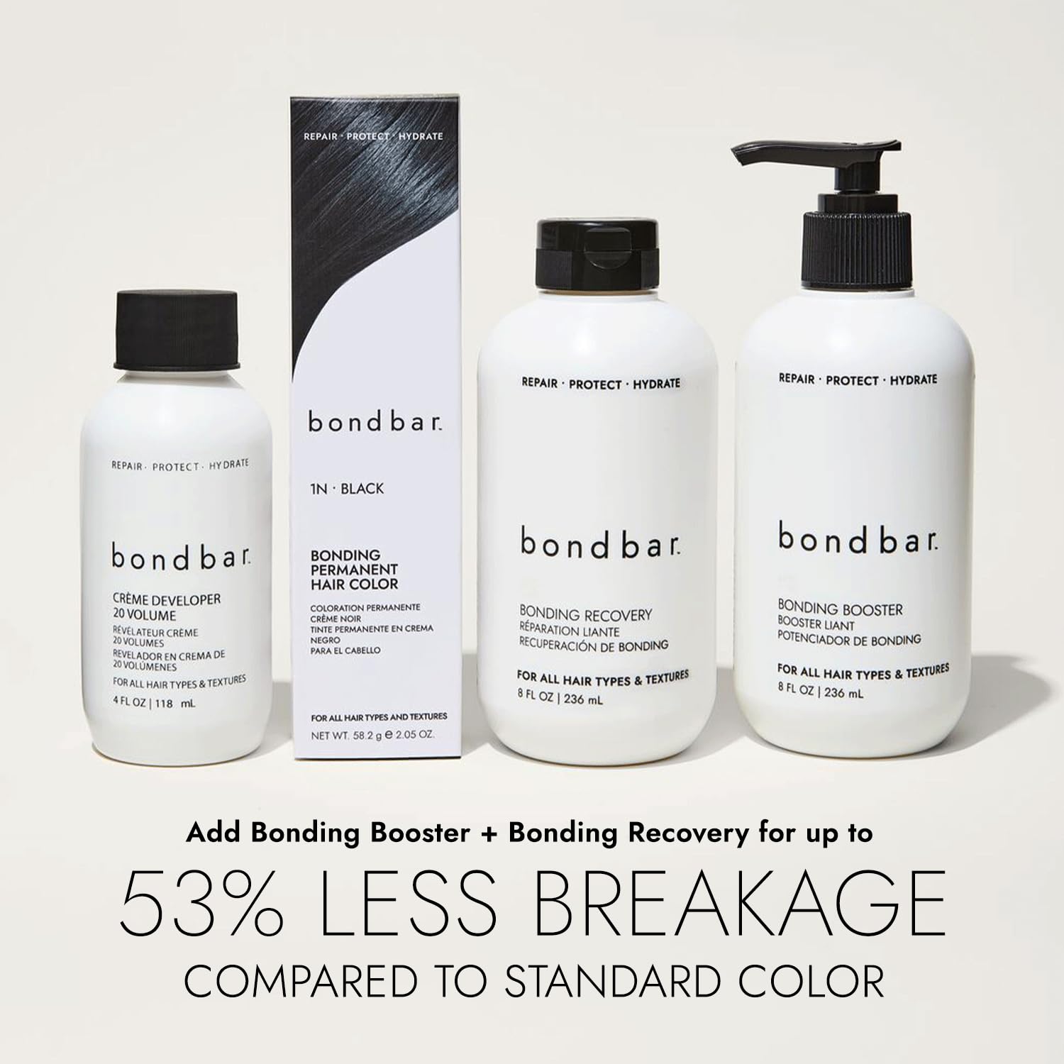 Bondbar 5RC light copper brown gray coverage sample area