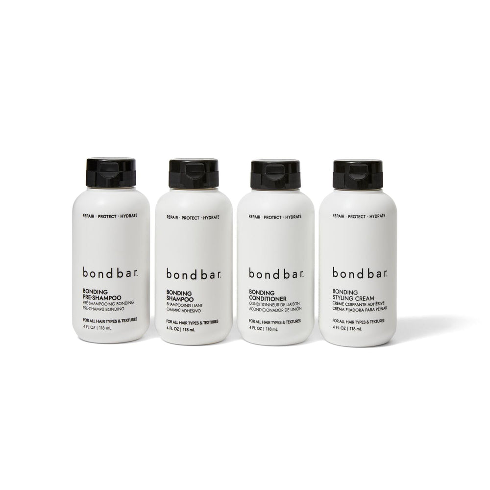 Bondbar Bonding Kit styling cream container for sleek finish.