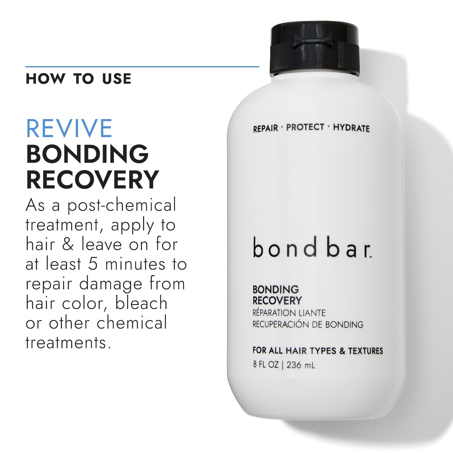 Bondbar Treatment recyclable bottle promotes sustainable packaging practices.