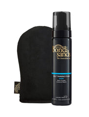 Bondi Sands Dark Self Tanning Foam bottle shows bronzed glow option.