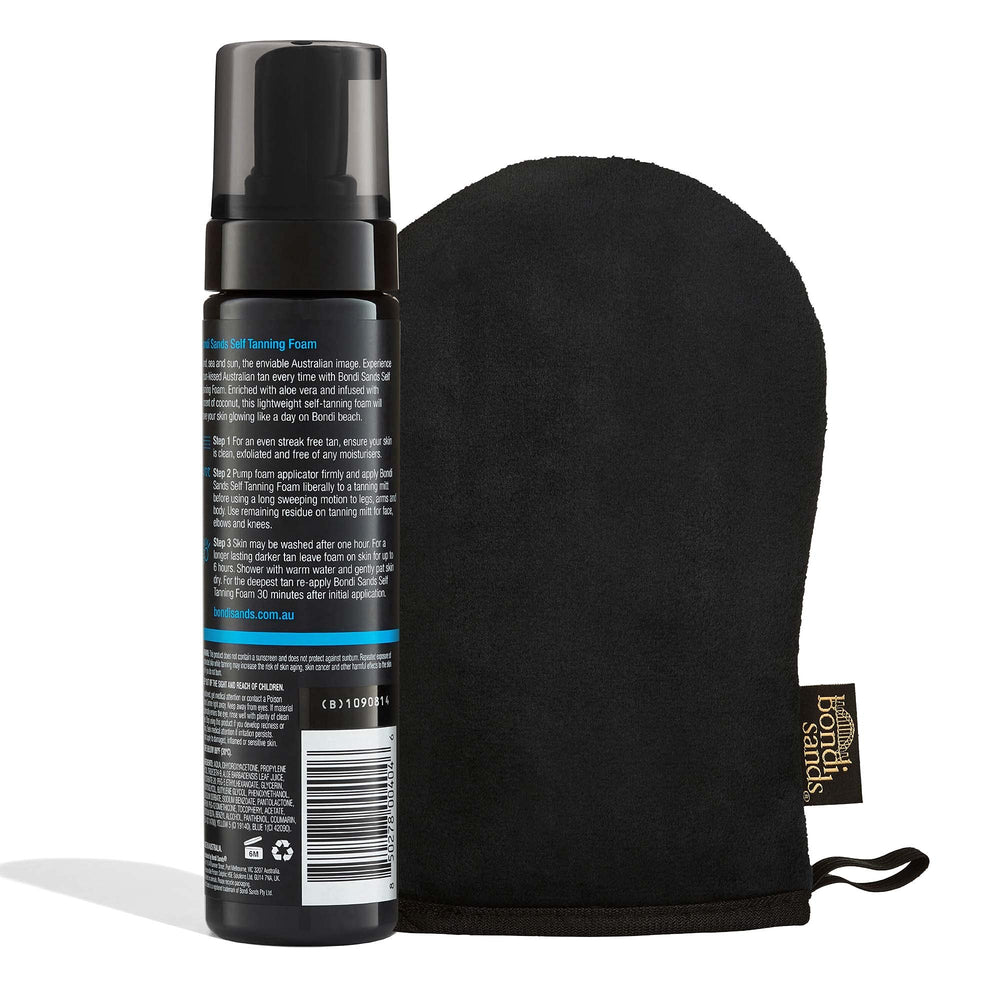 Bondi Sands Dark Self Tanning Foam texture closeup for smooth coverage.