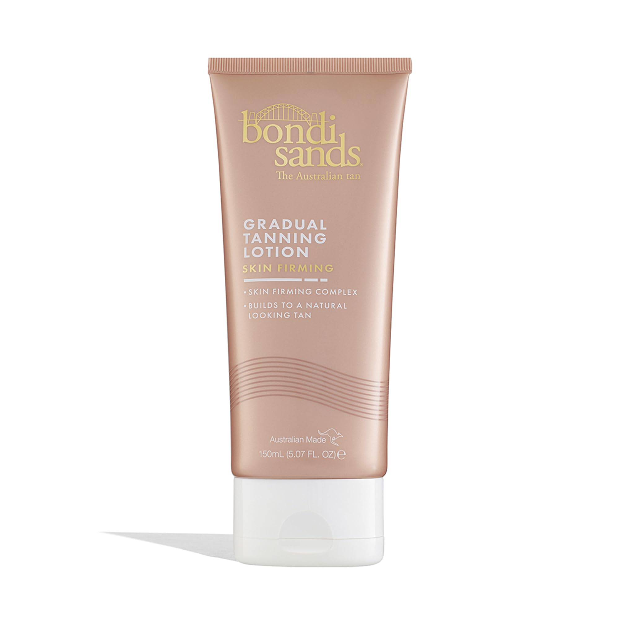 Bondi Sands Skin Firming Gradual Tanning Lotion bottle with natural-looking color