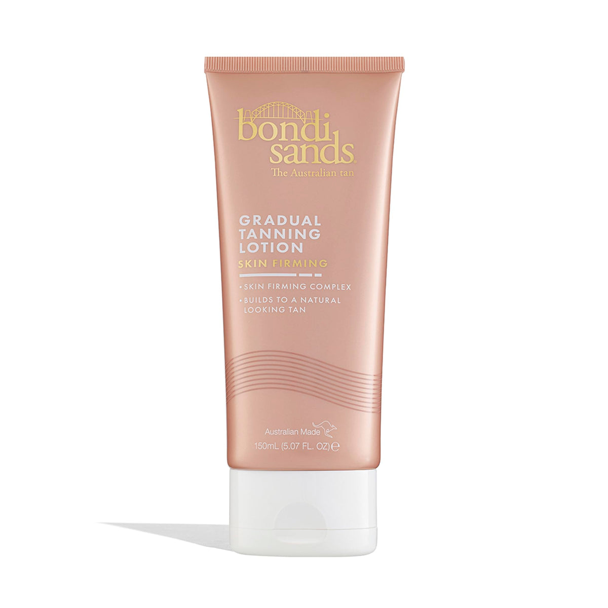 Bondi Sands Skin Firming Gradual Tanning Lotion bottle with natural-looking color