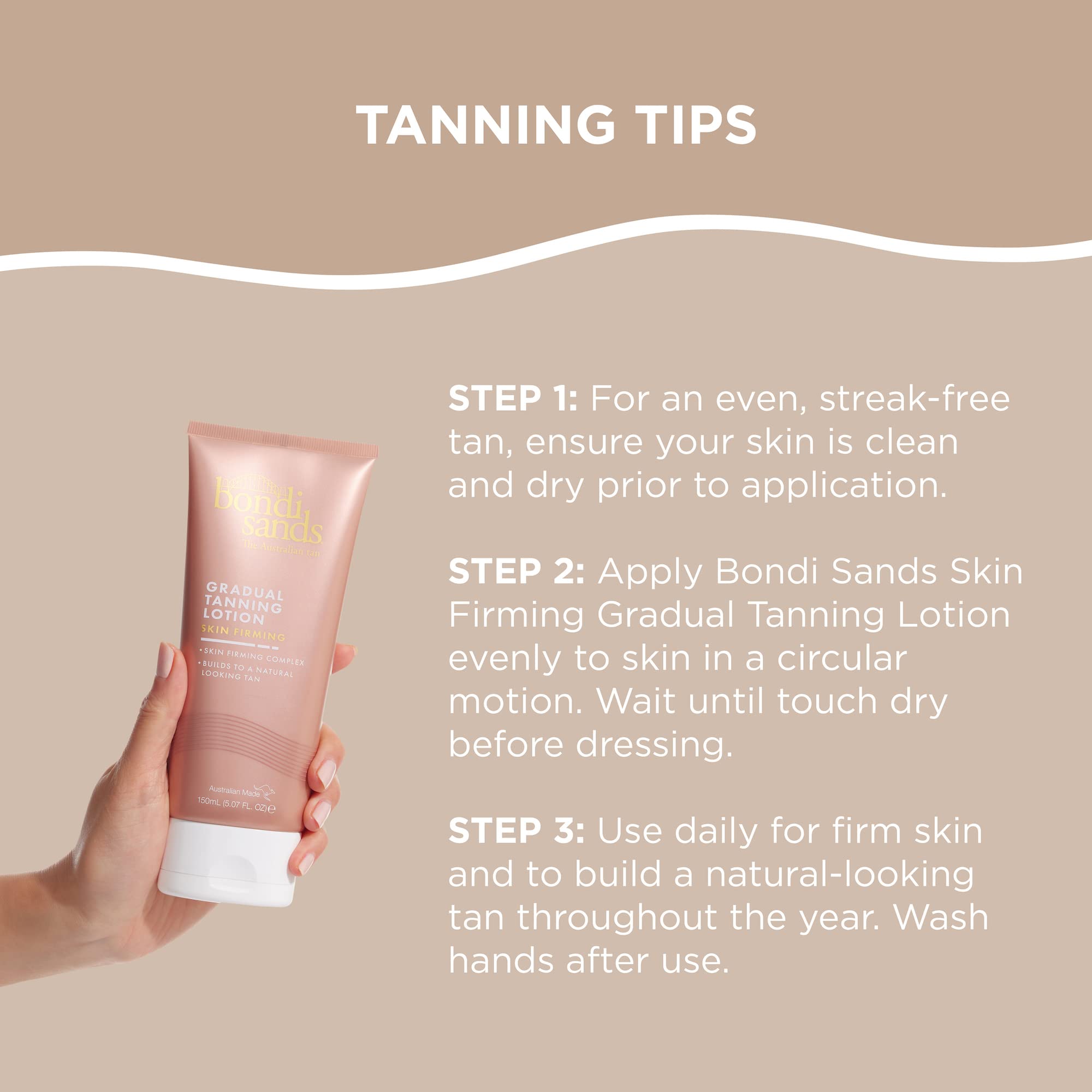 Bondi Sands cruelty-free packaging emphasizes not tested on animals