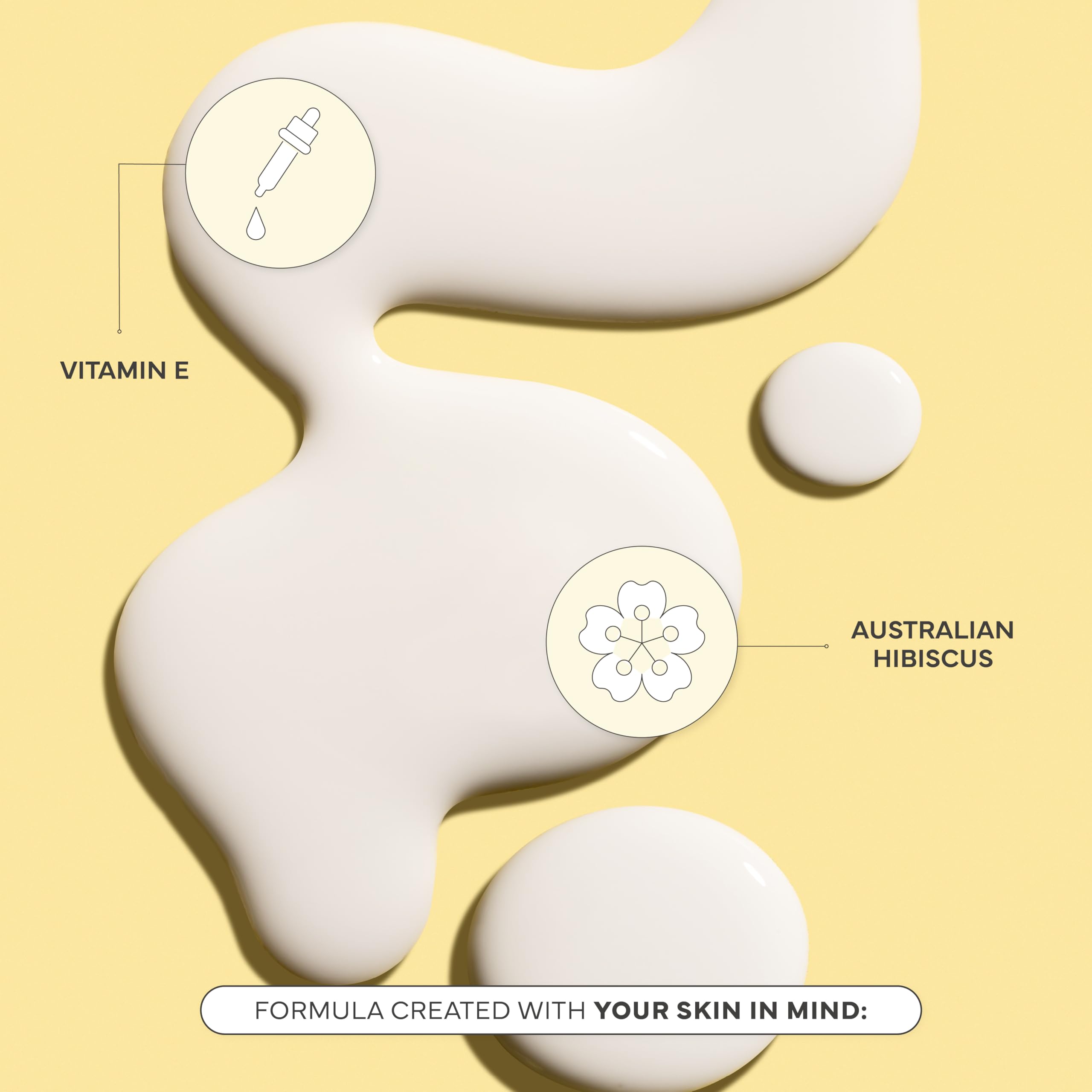 Bondi Sands Sunny Drops SPF 60 application steps image demonstrates easy layering