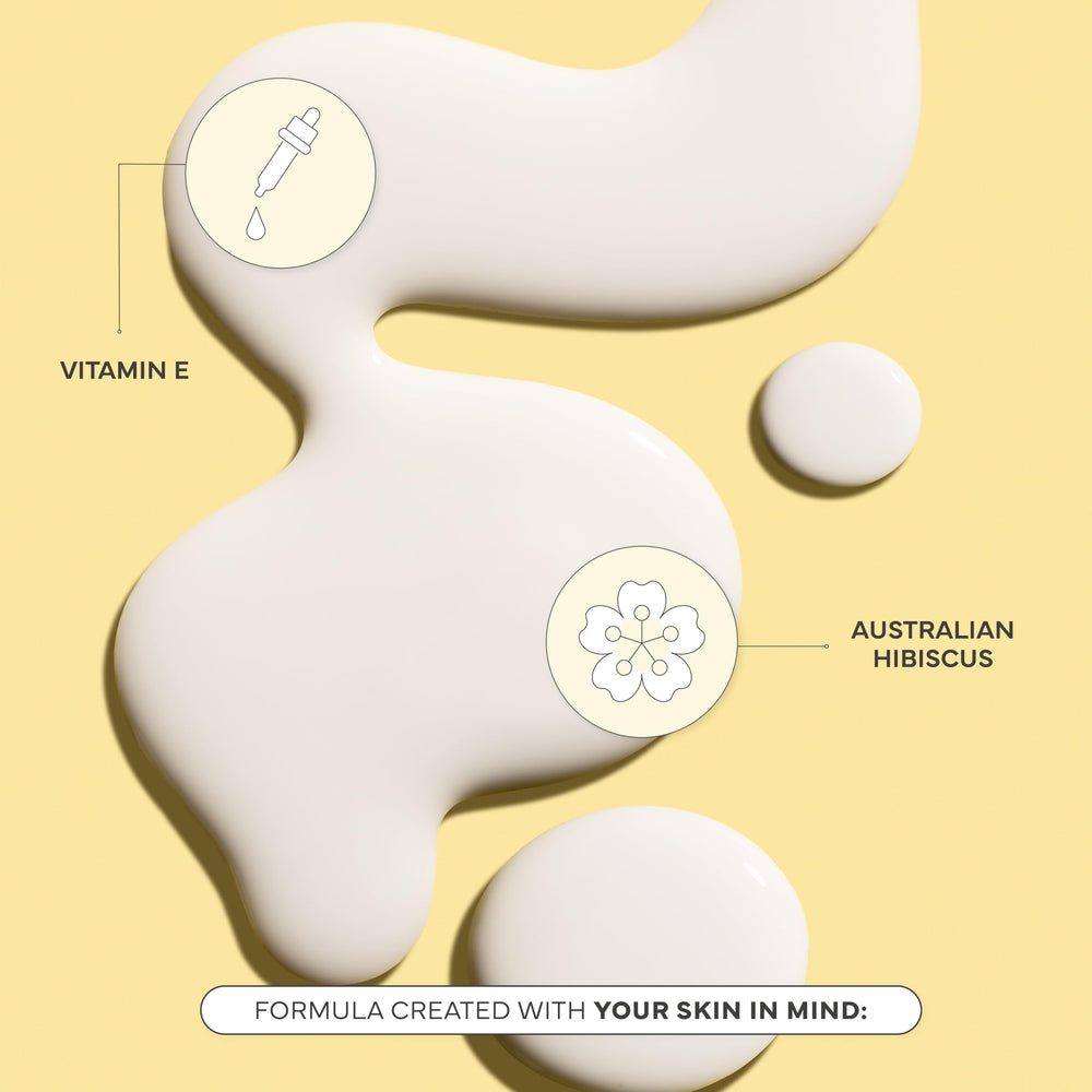 Bondi Sands Sunny Drops SPF 60 application steps image demonstrates easy layering