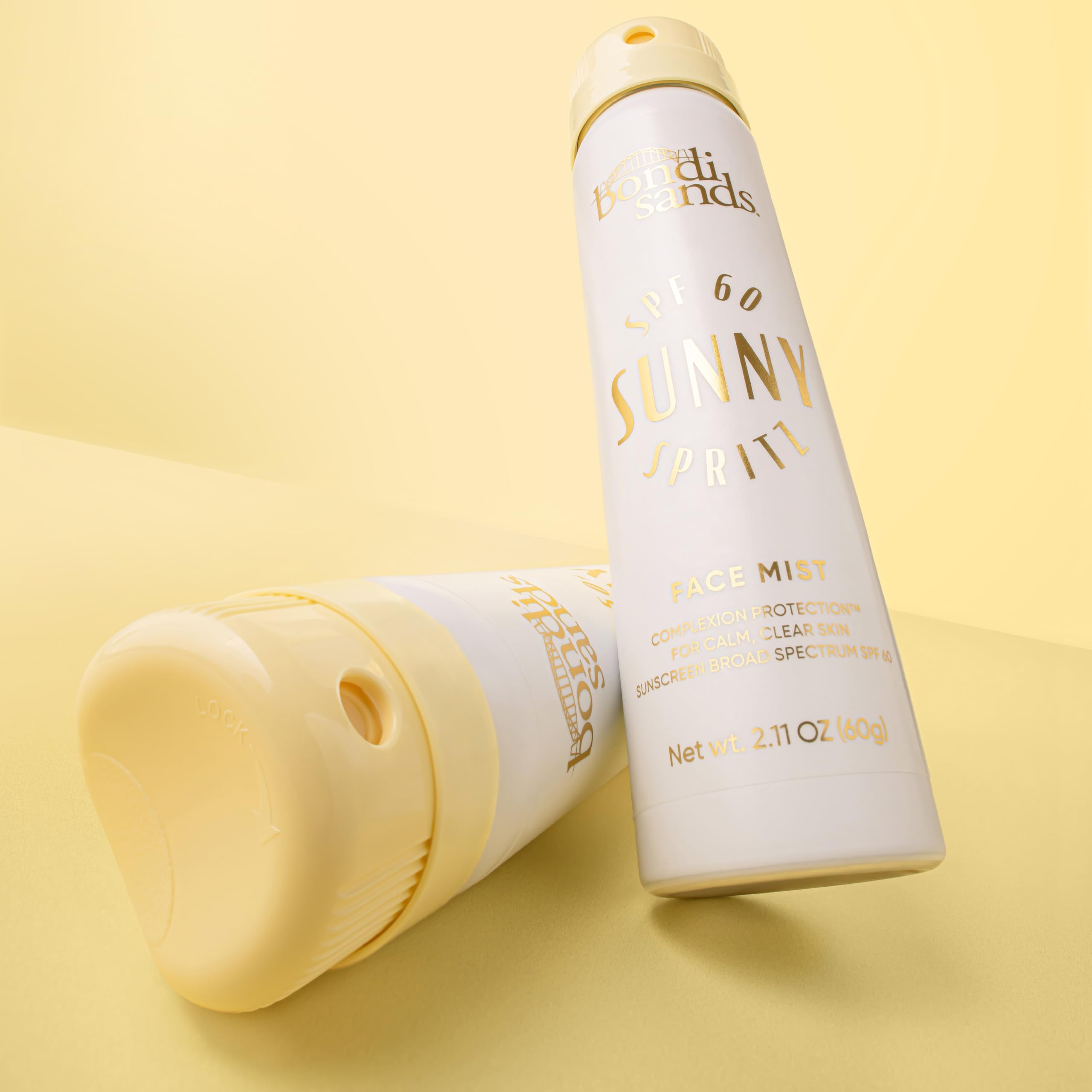 Bondi Sands Sunny Spritz SPF 60 label communicates strong UV protection.