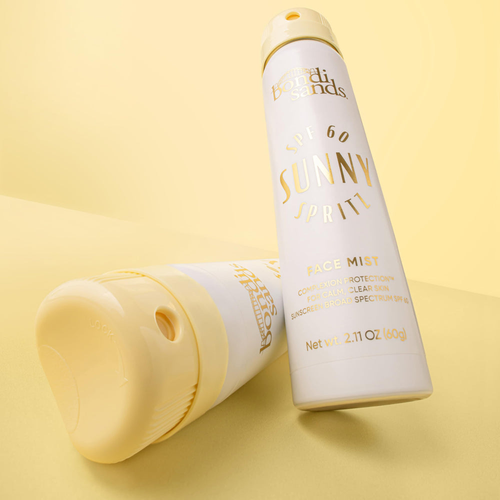 Bondi Sands Sunny Spritz SPF 60 label communicates strong UV protection.