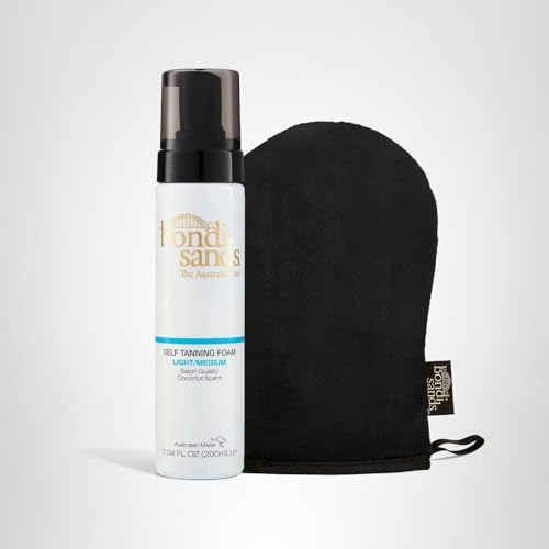 Bondi Sands tan session image highlights quick, streak-free finish.