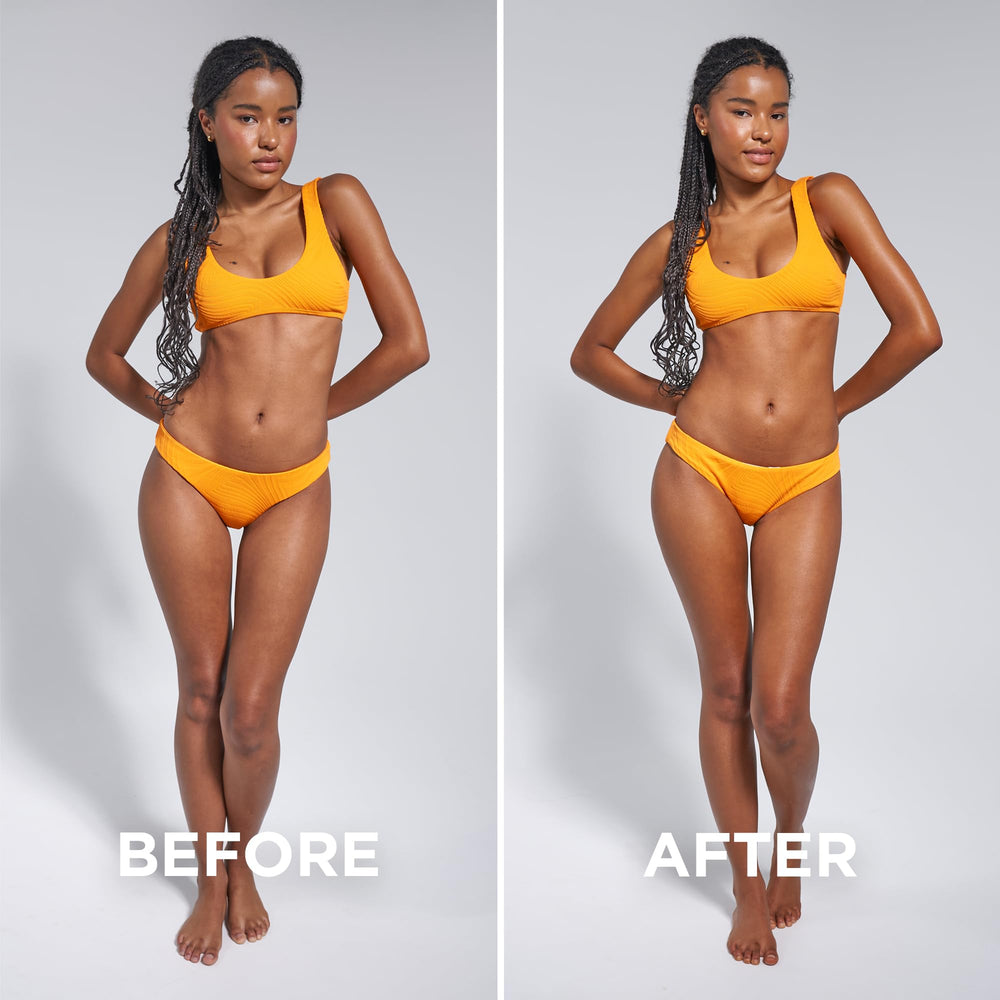 Bondi Sands Technocolor Caramel developing tan with warm caramel hue