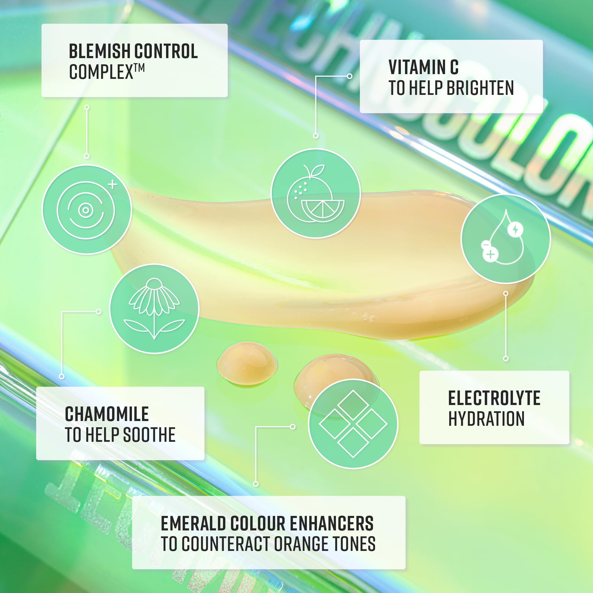 Bondi Sands Technocolor Face Serum in use during a skincare session.