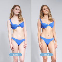 Bondi Sands Technocolor Sapphire foam is dispensed from bottle for 1 Hour Express development.