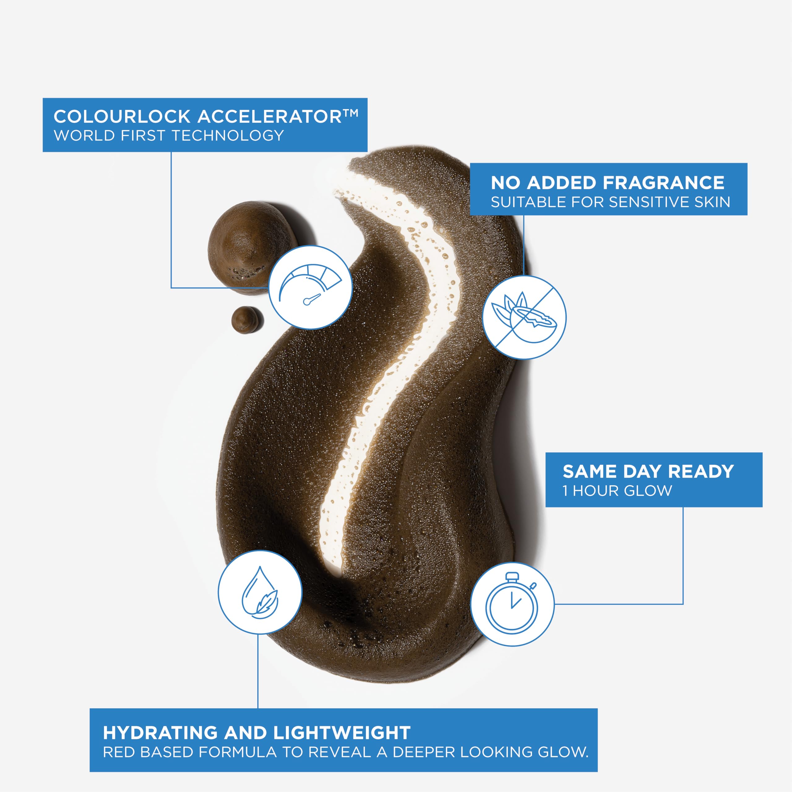 Bondi Sands Ultra Express foam with glove for streak-free results.
