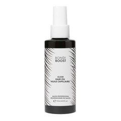 BondiBoost Elixir Hair Oil bottle pour enables easy pre-wash frizz control.