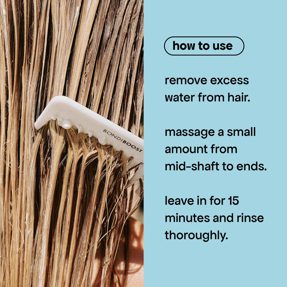 BondiBoost finished hair shows improved shine and smoothness