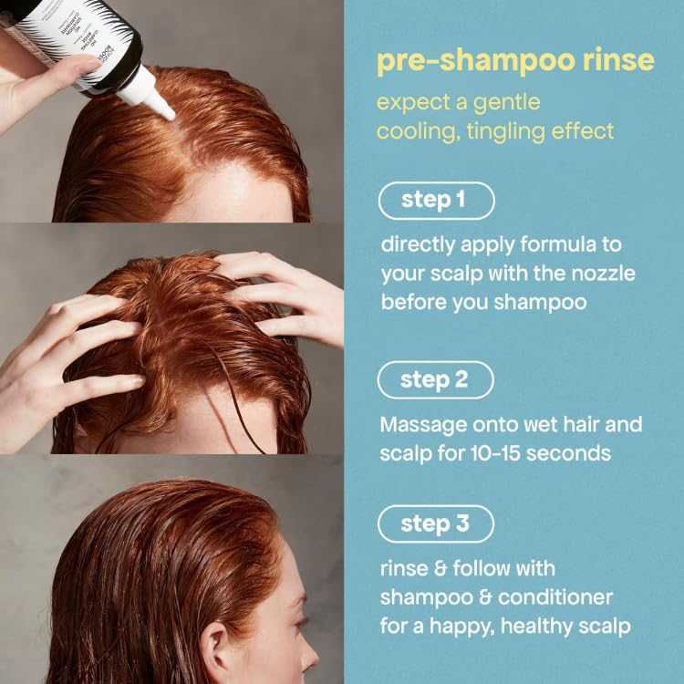 BondiBoost HG Clarifying Rinse botanical blend with rosemary and nettle leaves.