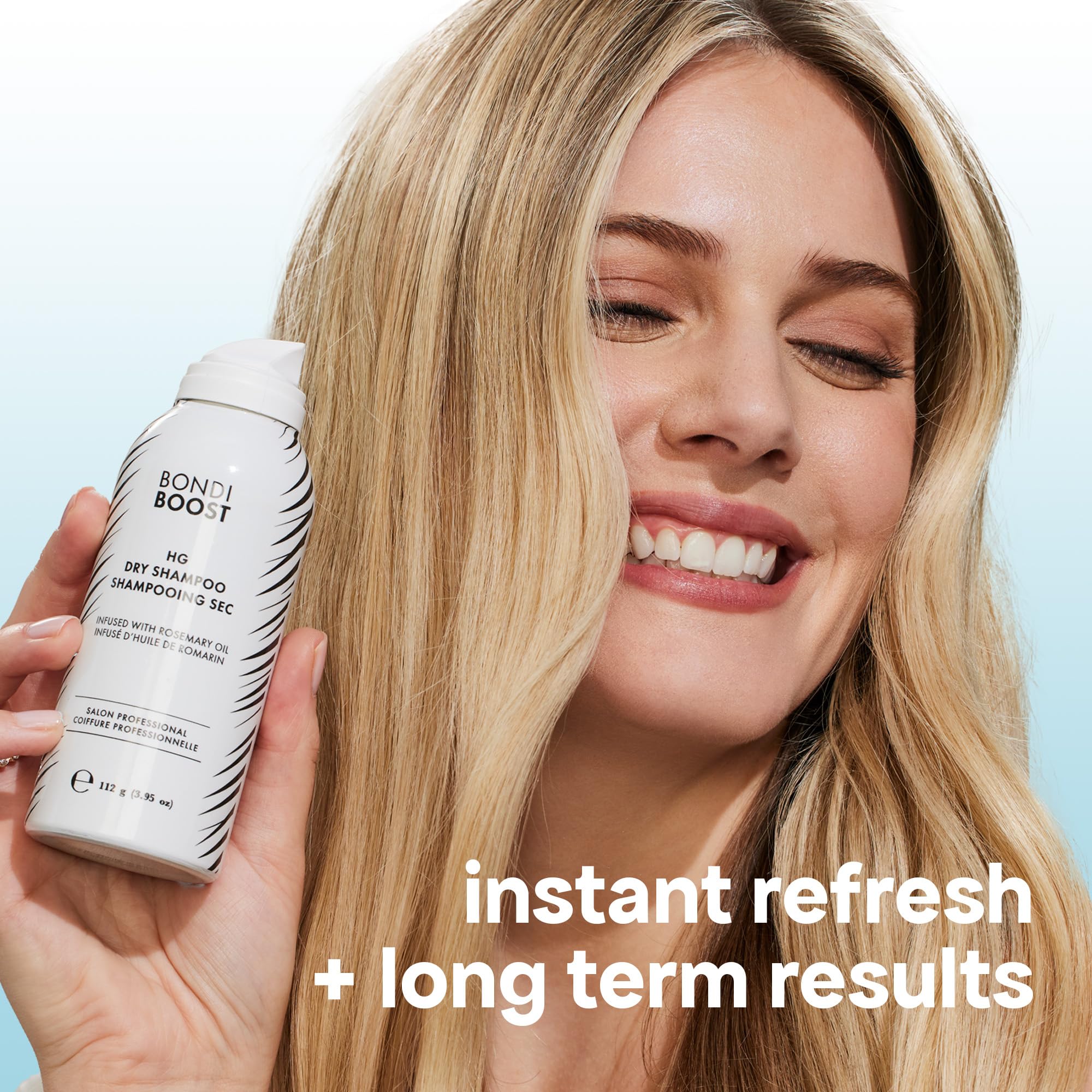BondiBoost HG Dry Shampoo close-up highlighting rosemary and scalp refresh.