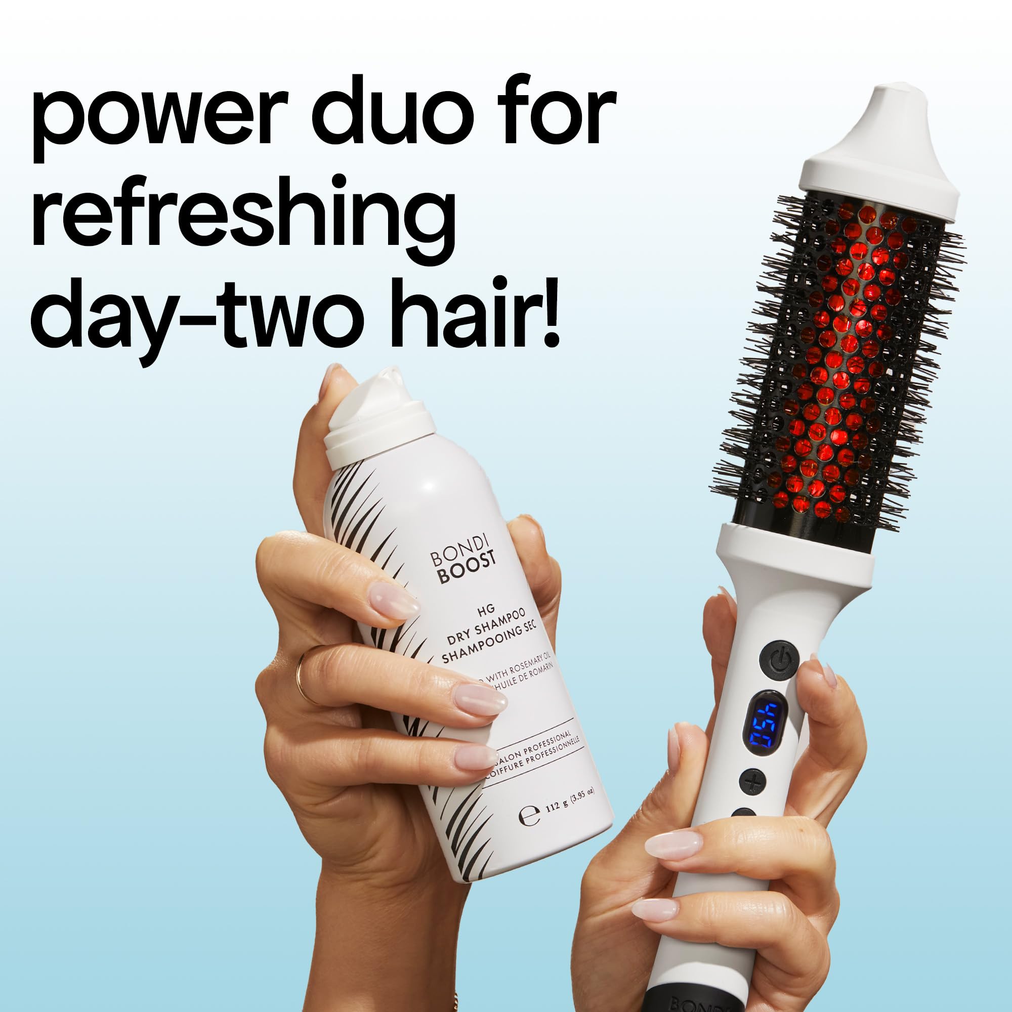 BondiBoost HG Dry Shampoo clean formula label without benzene.